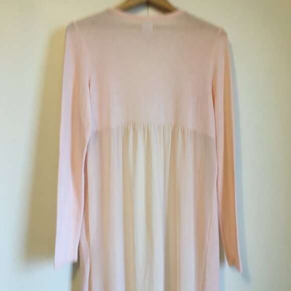 Powder Pink Open Duster Princess Babydoll Cardigan - Picture 6 of 12